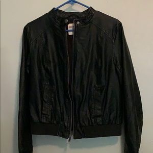 Leather coat